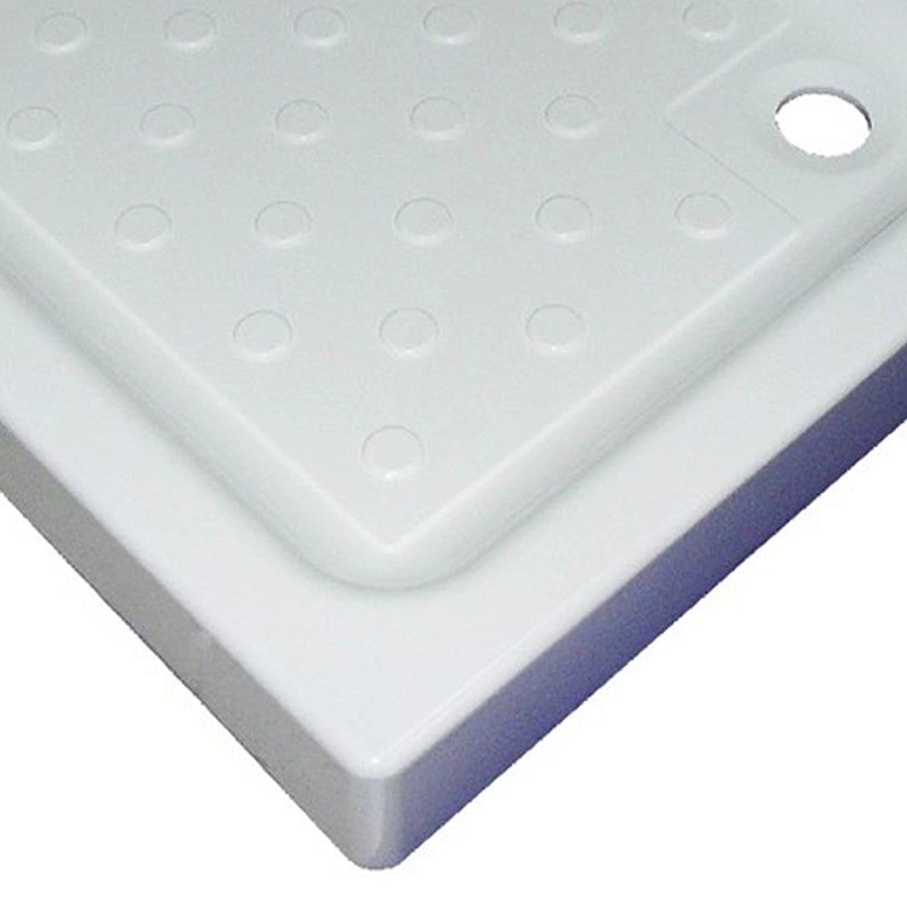 Piatto doccia 90x72 in acrilico con sifone di scarico incluso