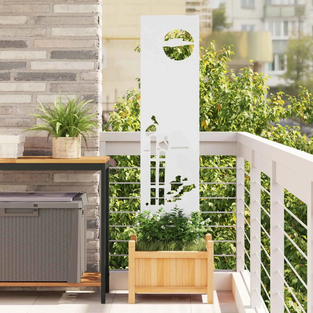 Schermo per privacy in giardino Traforo Bianco 32 x 140 cm CFW6561550