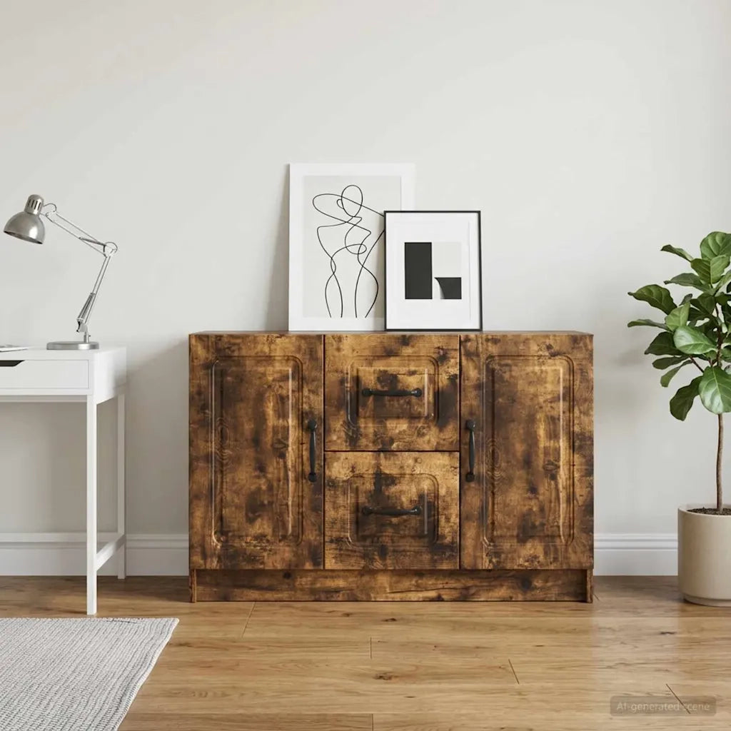 Credenza Rovere Fumo 89 x 34,5 x 57 cm Legno ingegnerizzato 895810