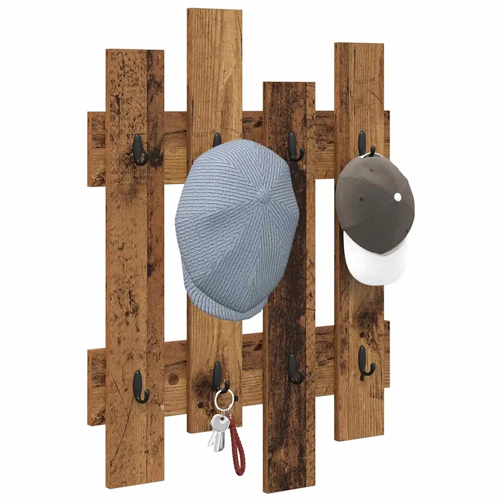 Appendiabiti a muro Legno vecchio 60 x 3 x 82 cm CFW7144877