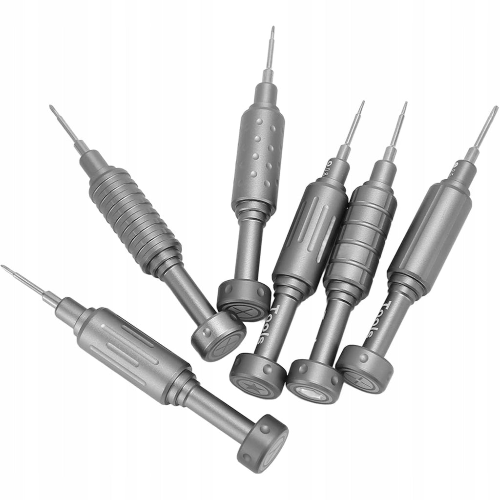 Set di Cacciaviti di Precisione Magnetici – Alta Qualità, 6 Pezzi | Alluminio, Punta Magnetica, Impugnatura Antiscivolo