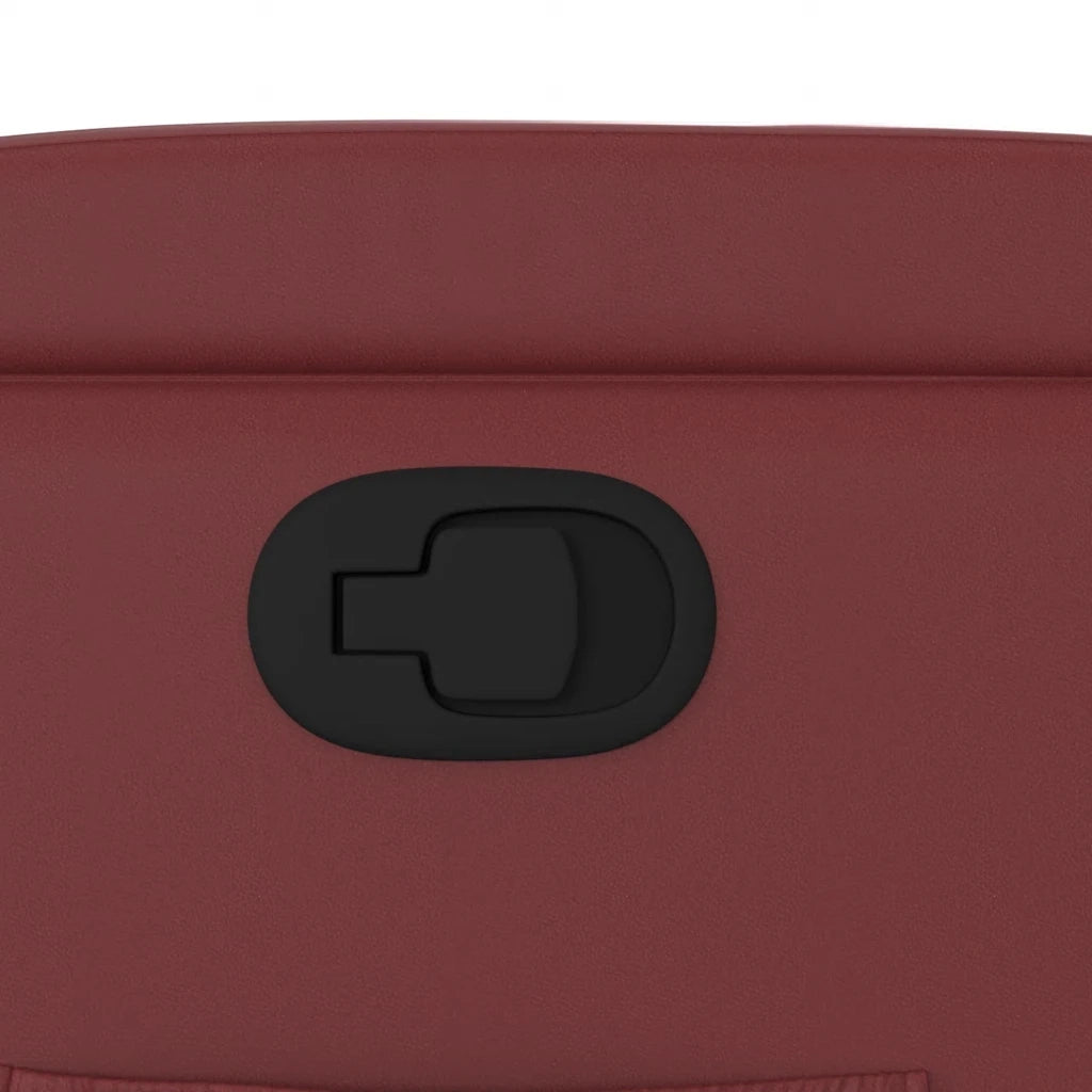 Divano Sedia-Poltrona Reclinabile Rosso Vino in Similpelle 447207