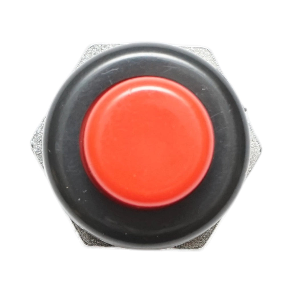 Pulsante di avviamento rosso universale a 2 pin 12V/10A–24V/5A