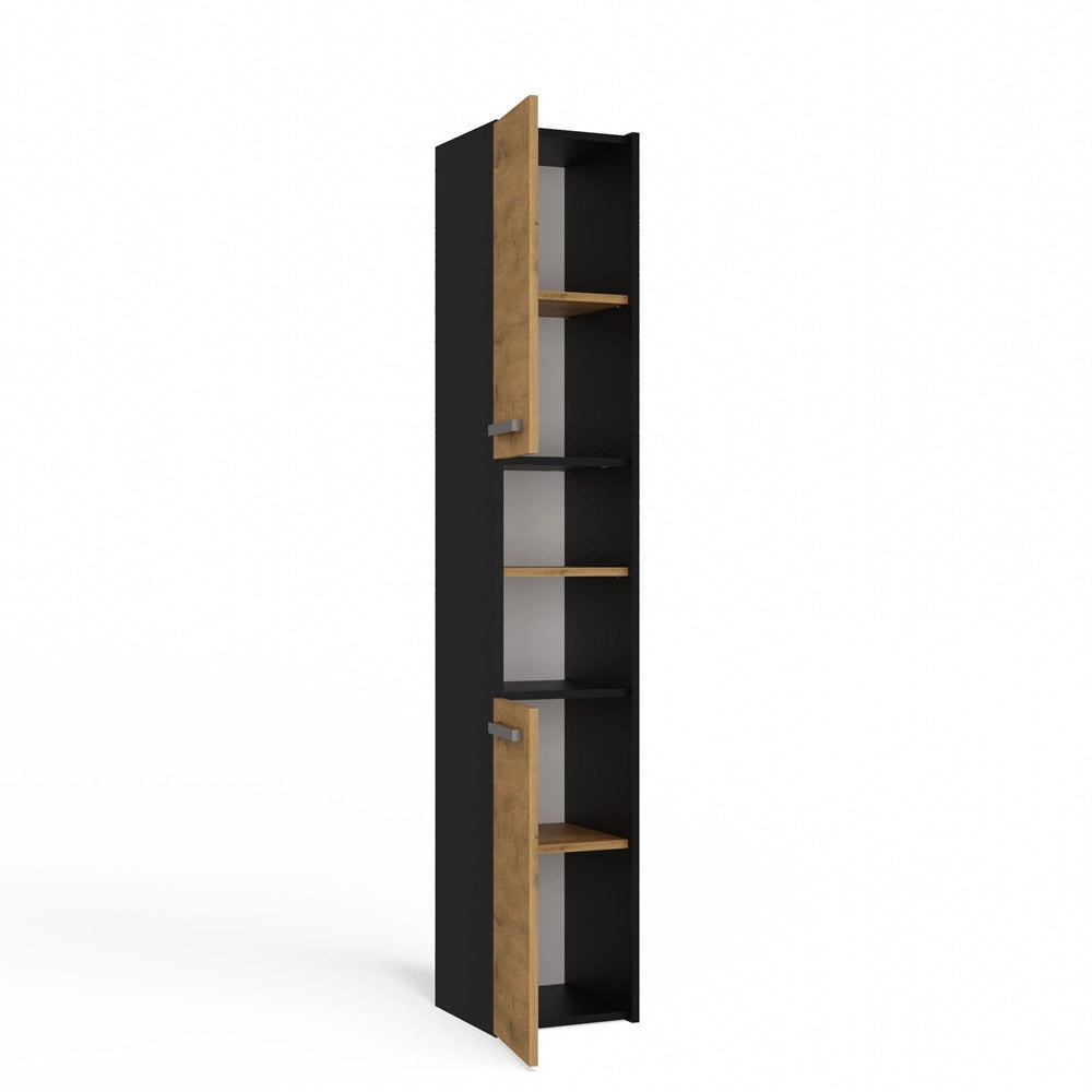 Colonna bagno SARA S30 antracite rovere artisan