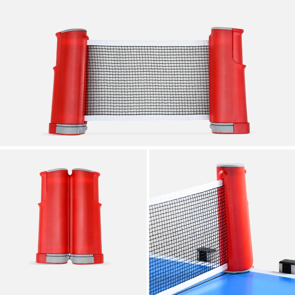Tavolo da ping pong per esterni pieghevole con 2 racchette e 3