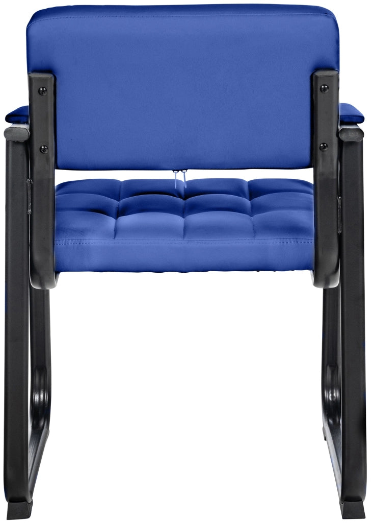 Sedia Visitatore Canada B in Similpelle blu