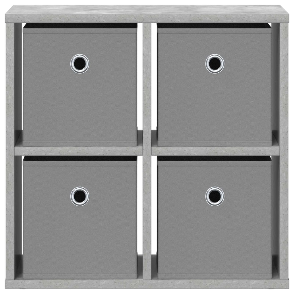 Credenza con cassetto Grigio cemento 49,5 x 22 x 47 cm