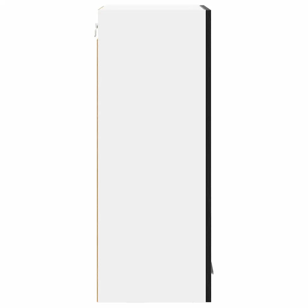 Armadio pensile Riga Rovere Nero e Bianco 40 x 31 x 80 cm