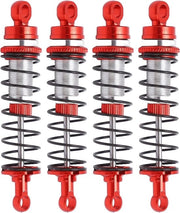 Dampened metallic shock absorbers - Lega di alluminio per Latrax Teton 1/18 (rosso)