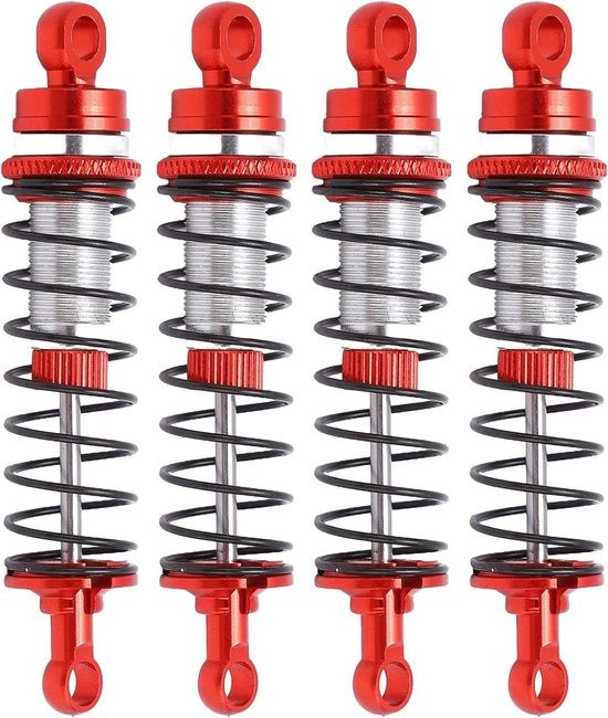 Dampened metallic shock absorbers - Lega di alluminio per Latrax Teton 1/18 (rosso)