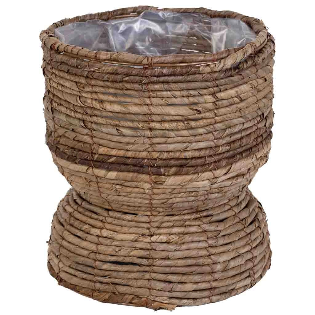 Fioriera in foglia di banano naturale marrone, D26x18,5h cm