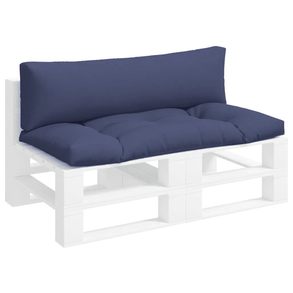 Cuscini per Pallet 2 pz Blu Marino in Tessuto Oxford
