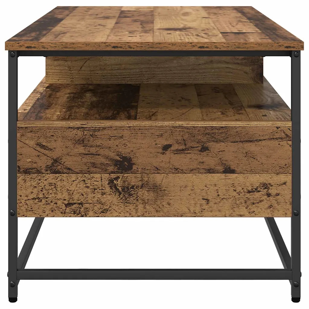 Tavolino da salotto con cassetto Legno vecchio 100 x 51 x 45 cm 882764