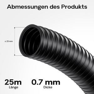 Tubo per laghetti 25m Ø 25mm (1") - Made in Europe