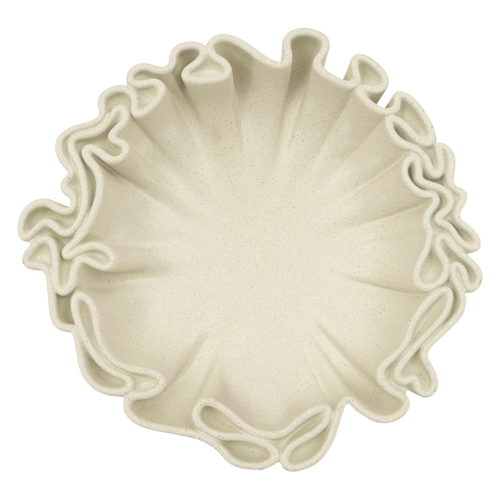 Fanepale, Svuotatasche Effetto Pietra, Bianco Crema