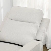 Poltrona Relax Elettrica, Poltrona Reclinabile 150° Moderna con USB per Soggiorno Camera da Letto, Beige, 84x92x104cm