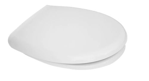 Copriwater Pozzi Ginori Fantasia Compatibile, Tavoletta Wc In Plastica Termoindurente Avvolgente Con Cerniere Regolabili, Asse Wc Colore Bianco MADE IN ITALY