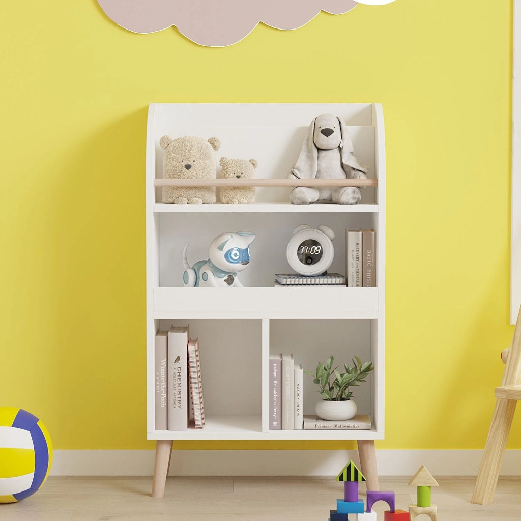 Libreria in legno "Minola" - 60 x 30 x 102 cm - Bianco