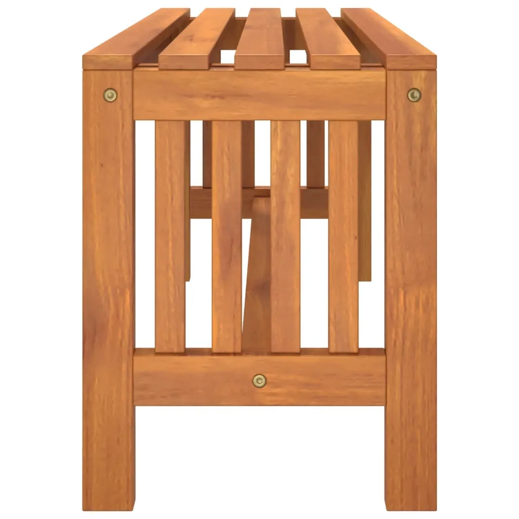 Panca da Giardino 110 cm Legno Massello di Eucalipto 363288