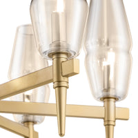 Lampadario House in Metallo Lita Opaco Oro