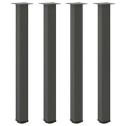 vidaXL Gambe per tavolo da bar 4 pz Antracite 90-92 cm Acciaio