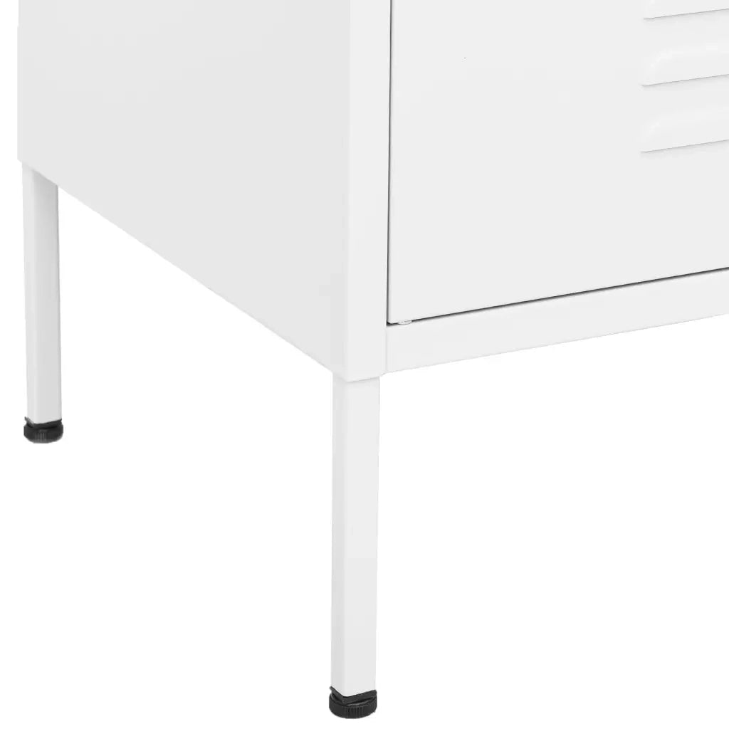 Armadietto Bianco 80x35x101,5 cm in Acciaio cod mxl 47898