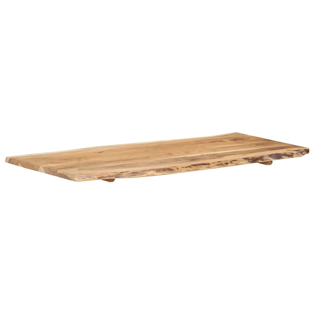 Piano del Tavolo in Legno Massello di Acacia 118x(50-60)x2,5 cm 286333