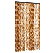 Tenda Antimosche Ocra e Bianca 118x220 cm in Ciniglia CFW6258394