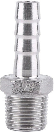 Pilastra di raccordo in acciaio inossidabile SS304 - Connettore di barbetta - Pezzo di tubo - Fitting di tubo - Connettore di barbetta - Adatto per acqua/gas/flussi liquidi