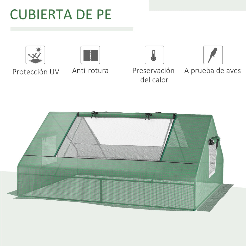 Serra da giardino ¨C zephmum ¨C verde 180x140x80 cm