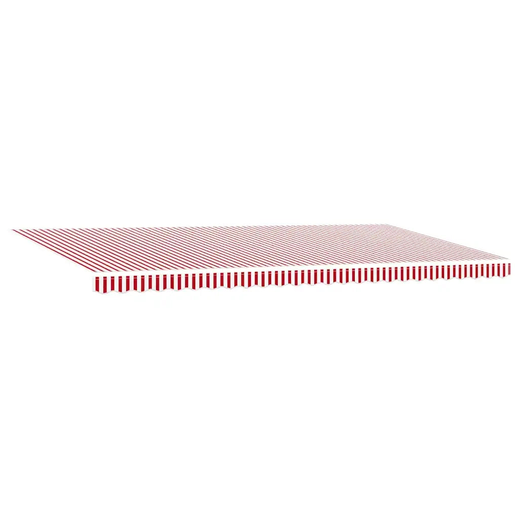 Tenda Retrattile Rosso e Bianco 600 × 350 cm 3331720