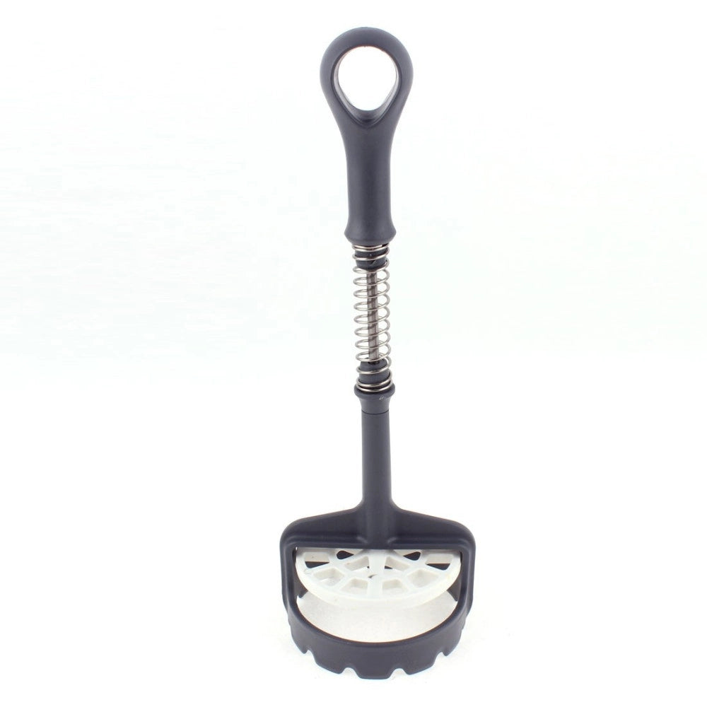 Trade Shop - Schiaccia Patate A Molla Utensile Cucina Per Casa Ristorante Manico Antiscivolo -
