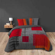 Set di tende da letto in cotone, 220 x 240 cm e 60 x 60 cm, 3 pezzi
