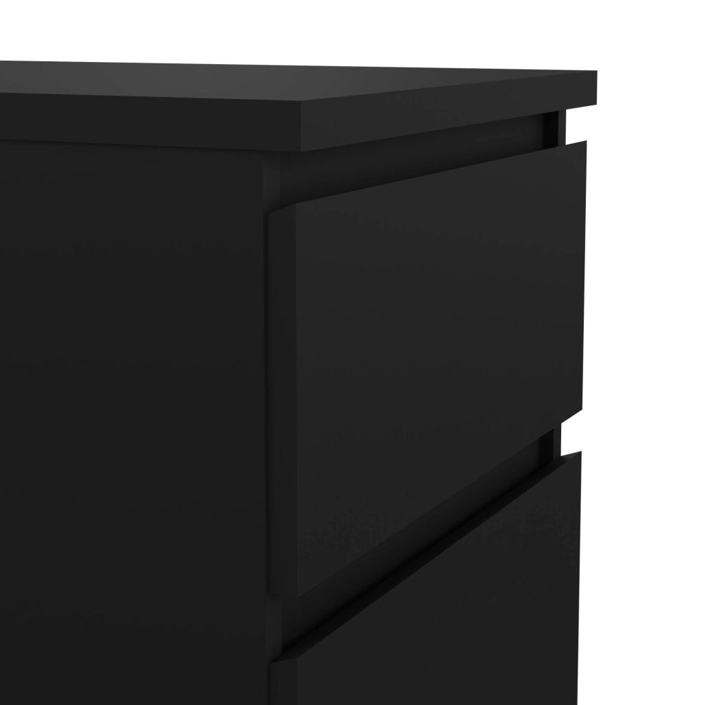 Cassettiera Achaldi, Settimino multiuso, Comò camera da letto, Mobile con cassetti, 50x40 h111 cm, Nero