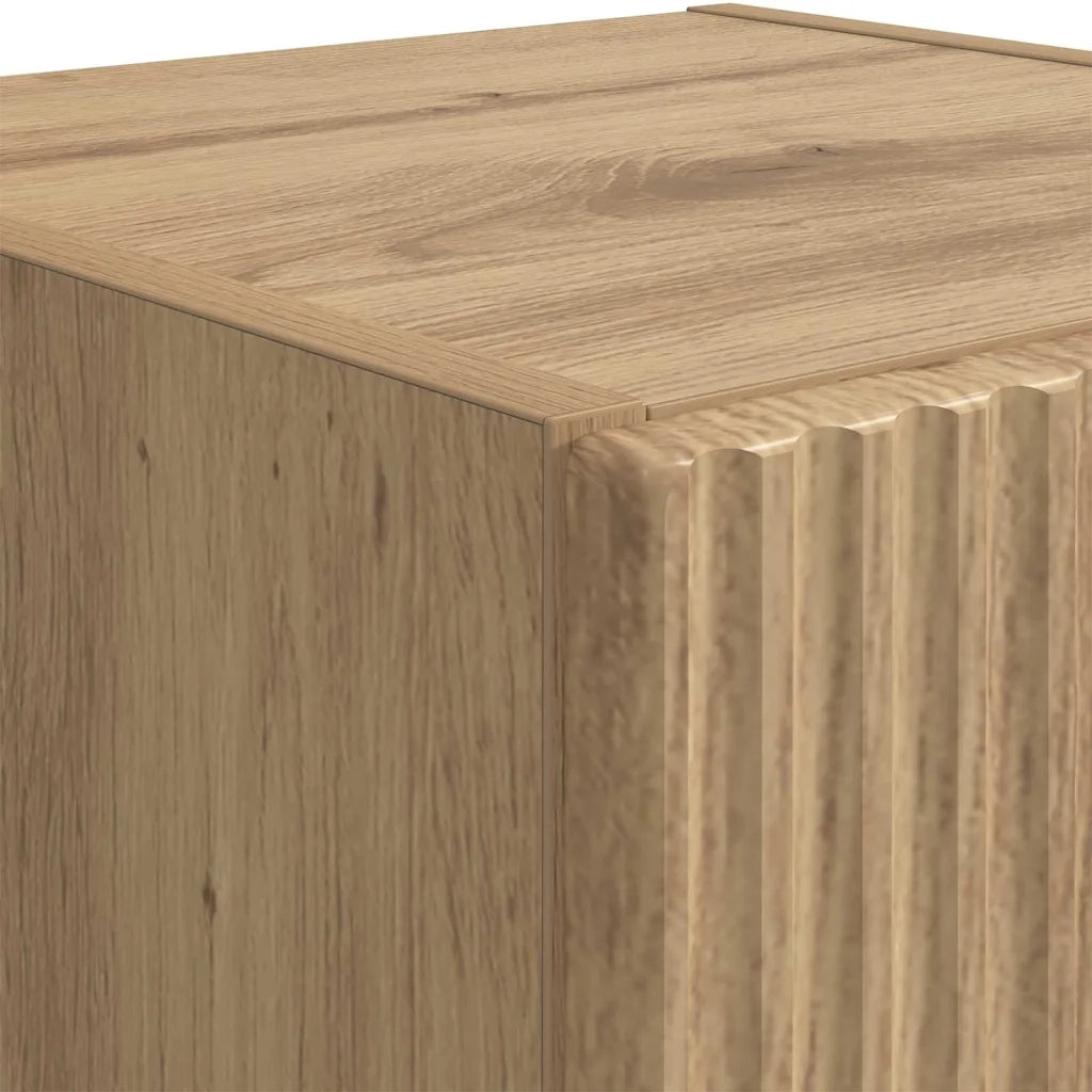 Mobile TV da parete 2 pcs Rovere Artigianale 30 x 31 x 100 cm