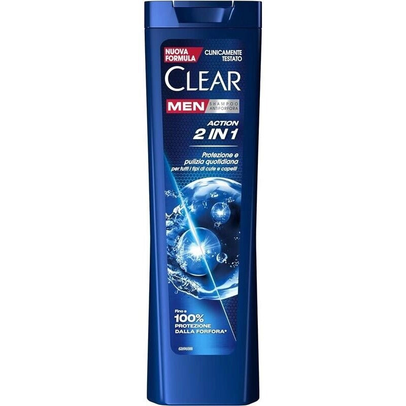 CLEAR SHAMPOO ANTIFORFORA USO QUOTIDIANO CON AGENTI ATTIVI CONDIZIONANTI 225 ML 2IN1 NEW ACTION OKY