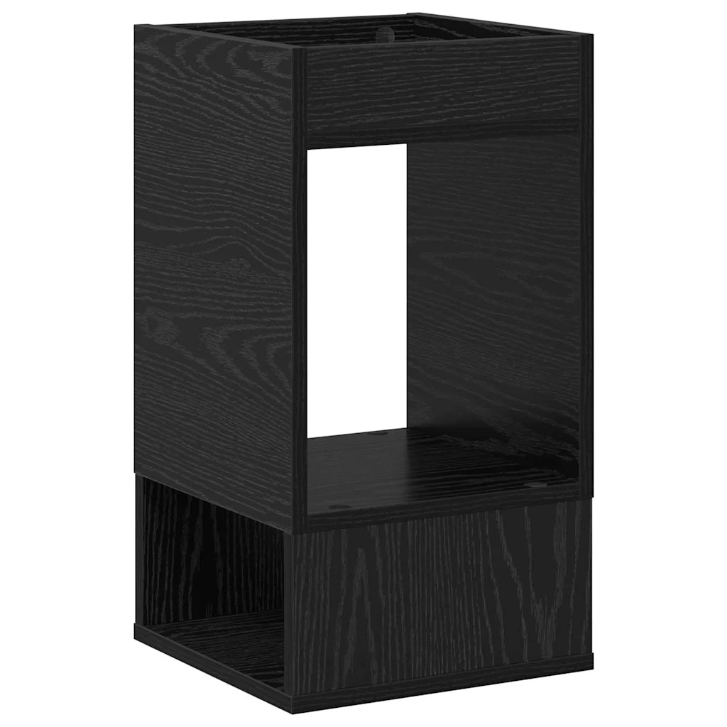 Tavolino Rovere Nero 30 x 30 x 56 cm Legno ingegnerizzato 890930
