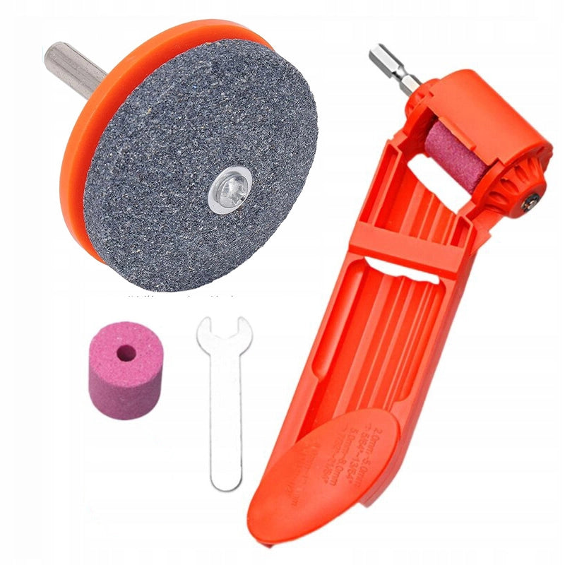 Ostrica Universale per Trapano Rosfix – Set con Affilatore Manuale per Punte | Acciaio Inox, ABS