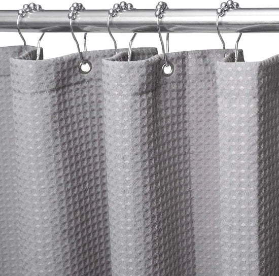 Douchegordijn Acquaproprio 182 x 182 cm - Antimuffa, Tessuto Spesso, Inclusi Ganci Metallici per Bagno