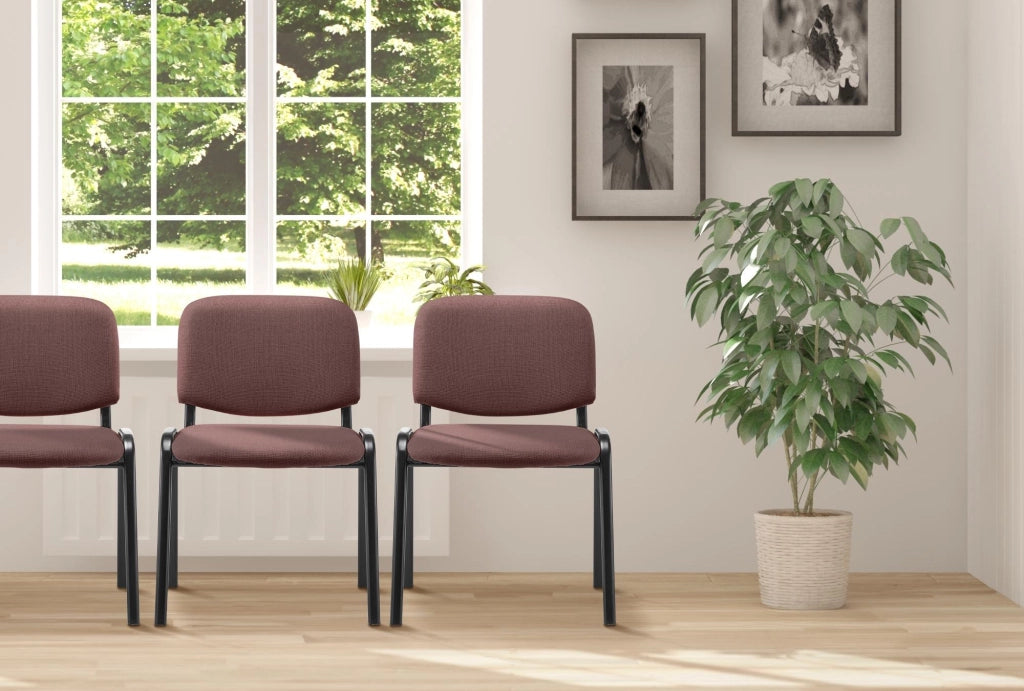 Sedia Ken in stoffa marrone