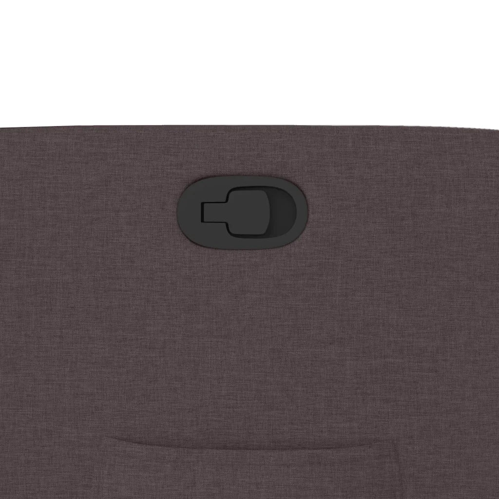 Poltrona Reclinabile Marrone Scuro in Tessuto 4015527