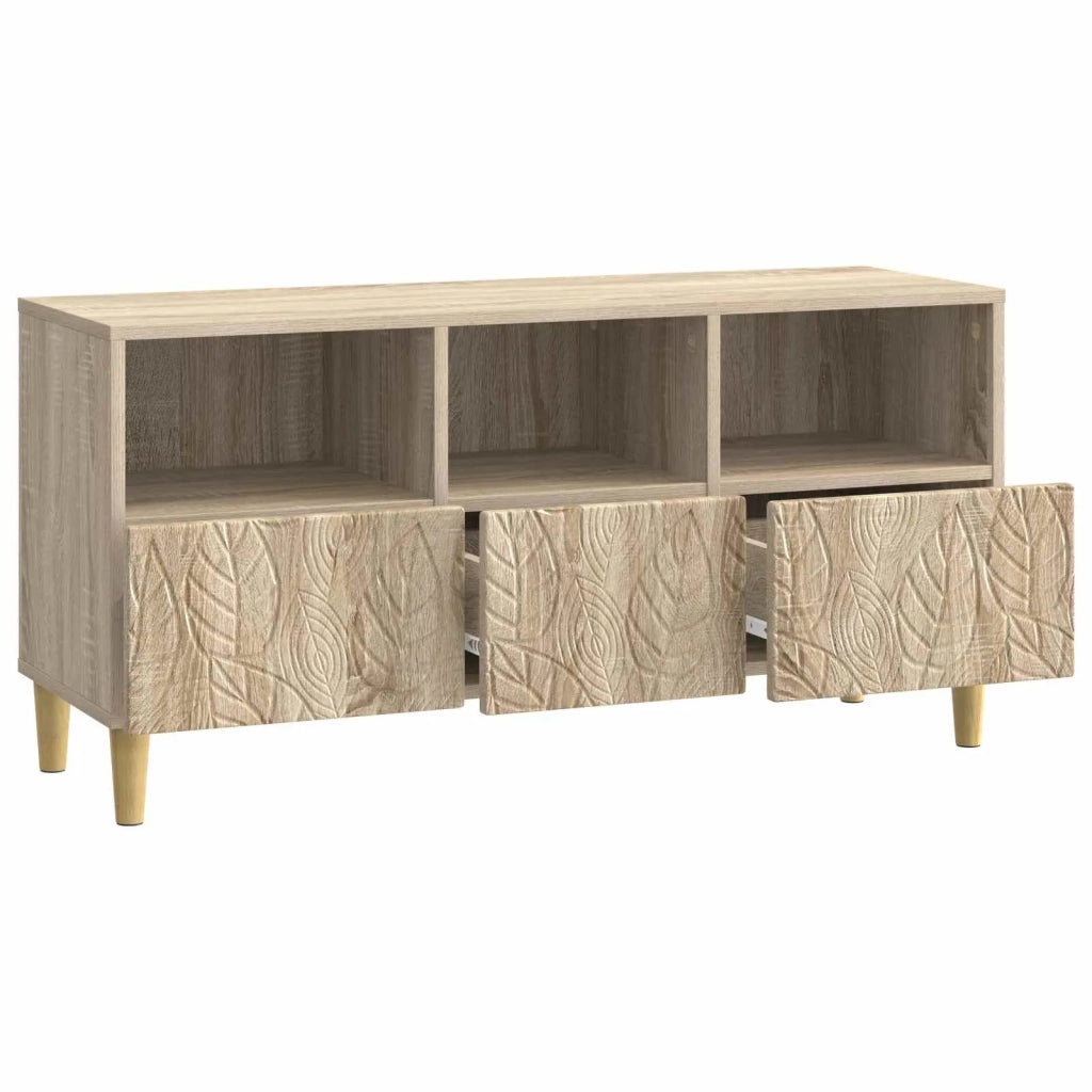Mobile TV 102 x 34,5 x 50 cm Rovere Sonoma Legno ingegnerizzato