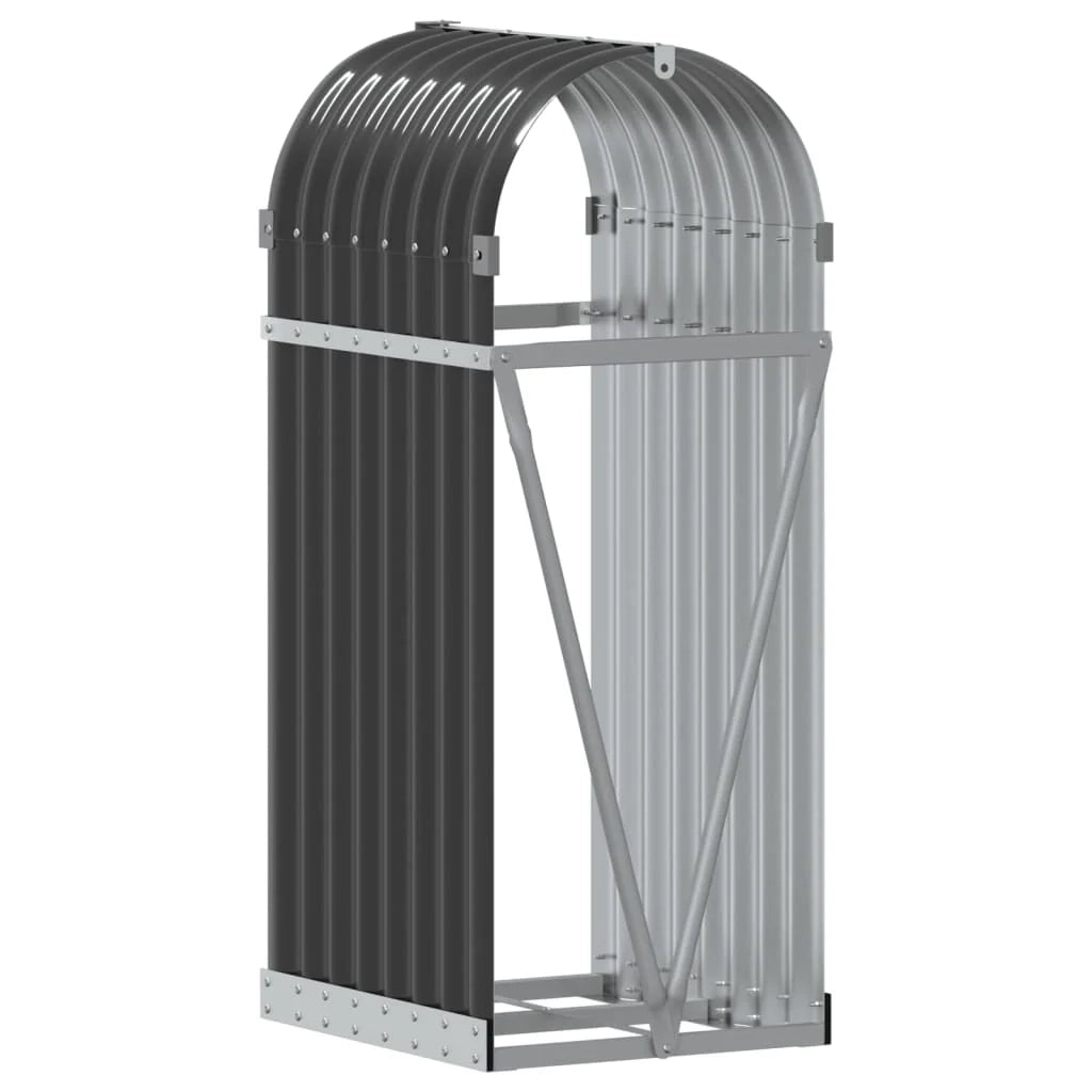 Portalegna 40 x 45 x 100 cm acciaio zincato antracite 02_0043777