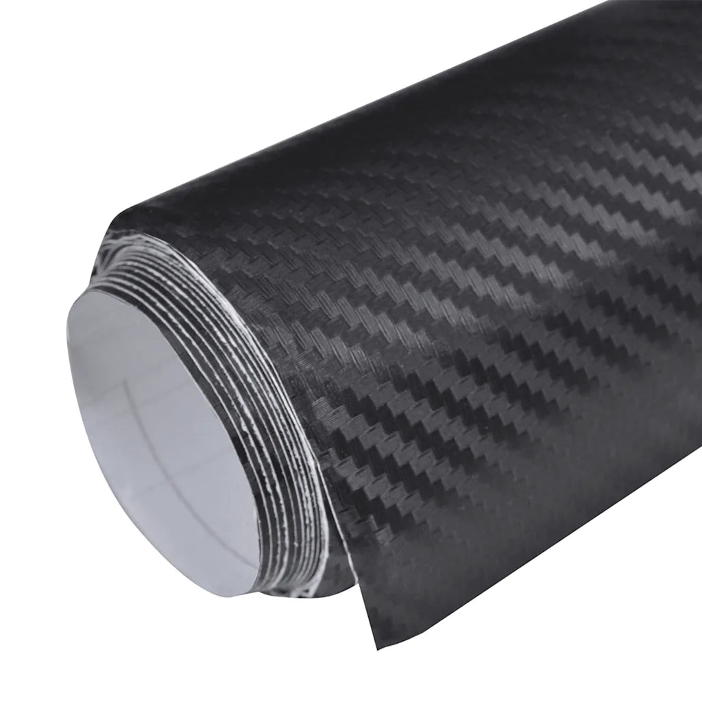Pellicola per Auto 3D Nera 100x150 cm CFW7364562