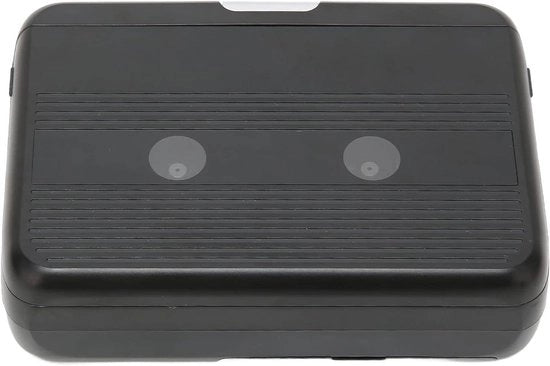 Cassetta Stereo Bluetooth con Altoparlante, Funzione di Rilevamento Automatico e Reverse, Cassetta Stereo (Nero) - Per Uso Personale