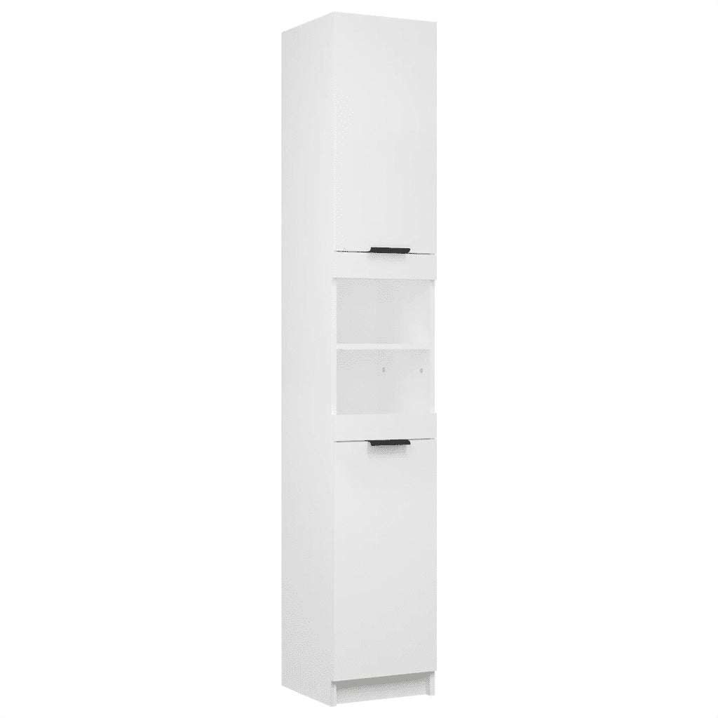 Set di Mobili da Bagno 5 pz Bianco in Legno Multistrato