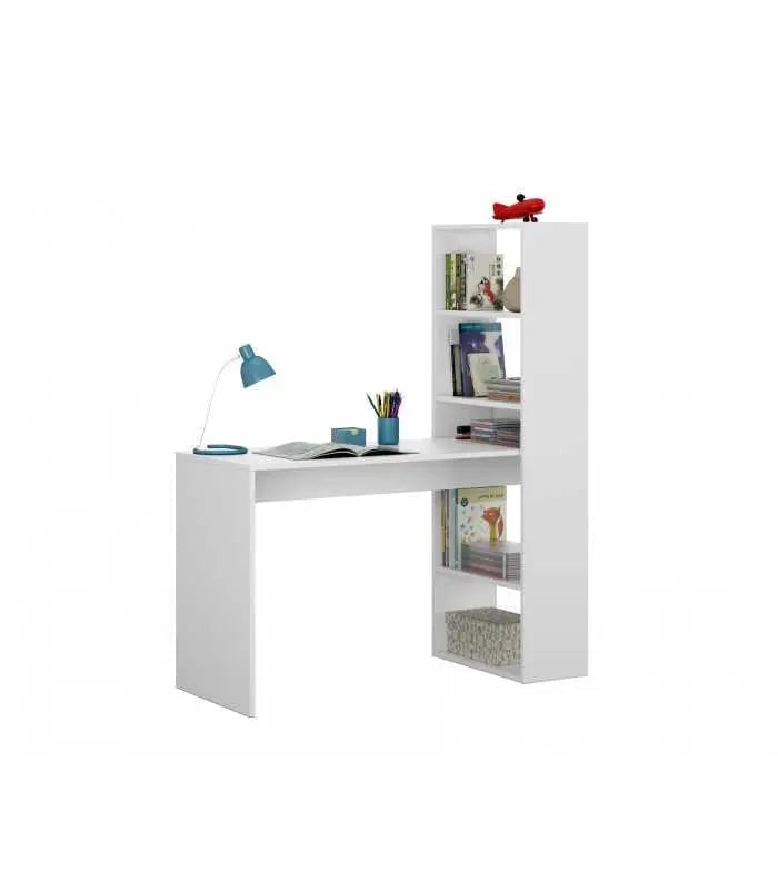 SCRIVANIA CON LIBR.DUPLO BIANCO ARTIC