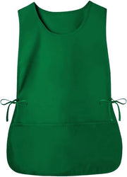 Cucina - Vestito da Cucina - Grembiule da Cucina - Strisce a Vela ai Lati - Due Tasche Profonde - Grembiule di Sicurezza - Adatto per la Cucina, il Giardinaggio, la Sbiancatura e la Fai da Te, Unisex - Unico colore Verde Scuro