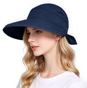 Ombrellone da sole 2-in-1 - Cappello da sole regolabile - Protezione UV UPF 50+ - Asciuga velocemente - Ripiegabile - Bordo ampio