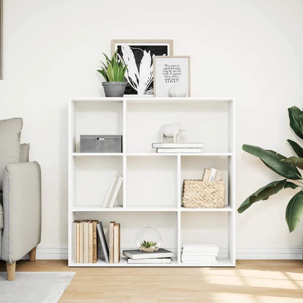 Libreria Divisorio Bianca 102x29x103,5 cm in Truciolato